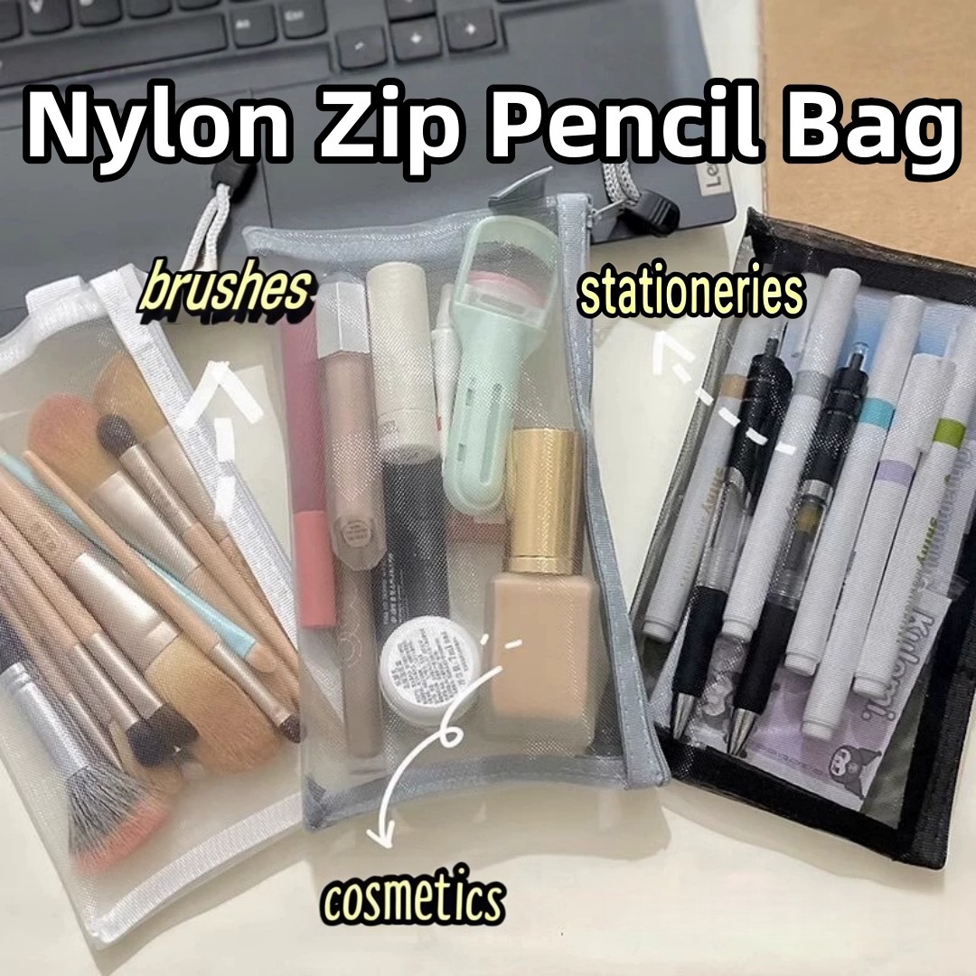 Astuccio portaoggetti in nylon - Clear Mesh Pencil Pouch For Exam recensione e prezzo