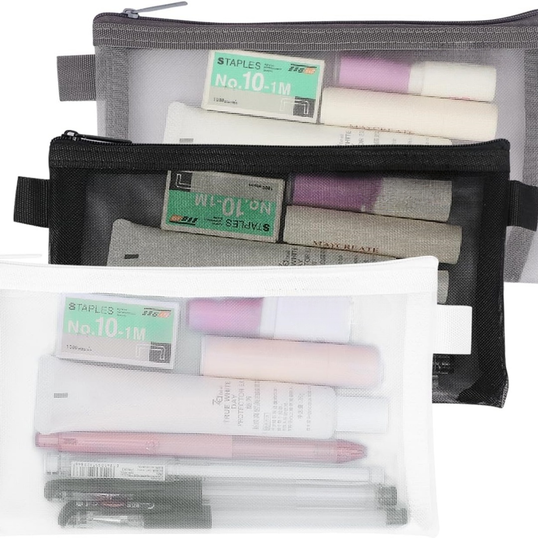 Astuccio portatile per cancell - Clear Mesh Pencil Pouch For Exam recensione e prezzo