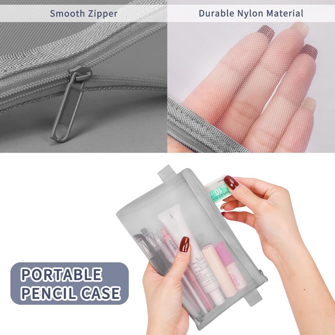 Astuccio portatile per cancell - Clear Mesh Pencil Pouch For Exam recensione e prezzo